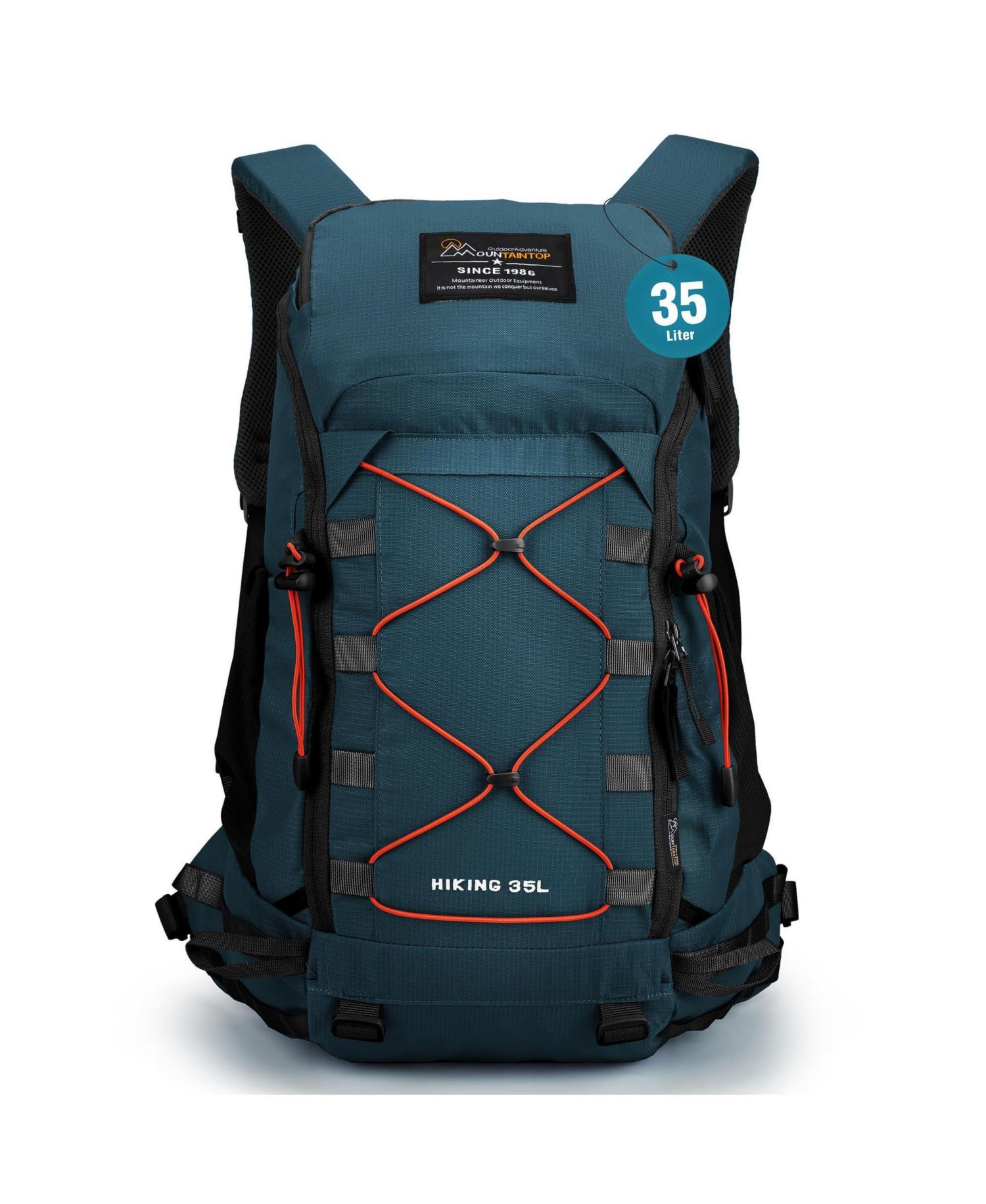 35 Liter Hiking Backpack Lightweight Outdoor Travel Camping Daypack with Rain Cover for Men and Women
