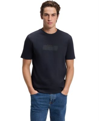 BOSS by Men's Cotton-Jersey Logo Artwork Regular-Fit T-Shirt