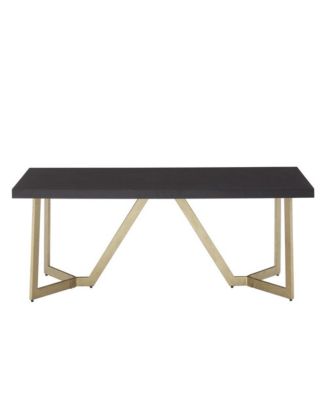Finish Coffee Table with Metal Base