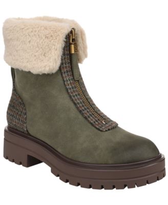 Women's Kit Front Zip Lug Sole Sweater Booties