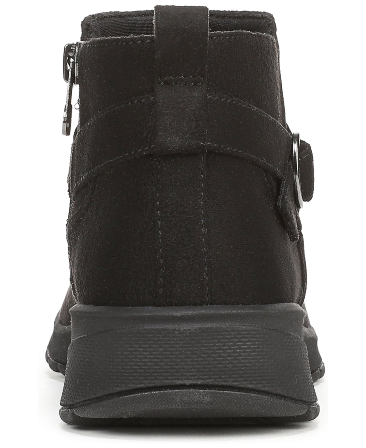 Женские ботинки LifeStride Guilder Zip Round Toe Short, цвет: Чёрный — фото 3