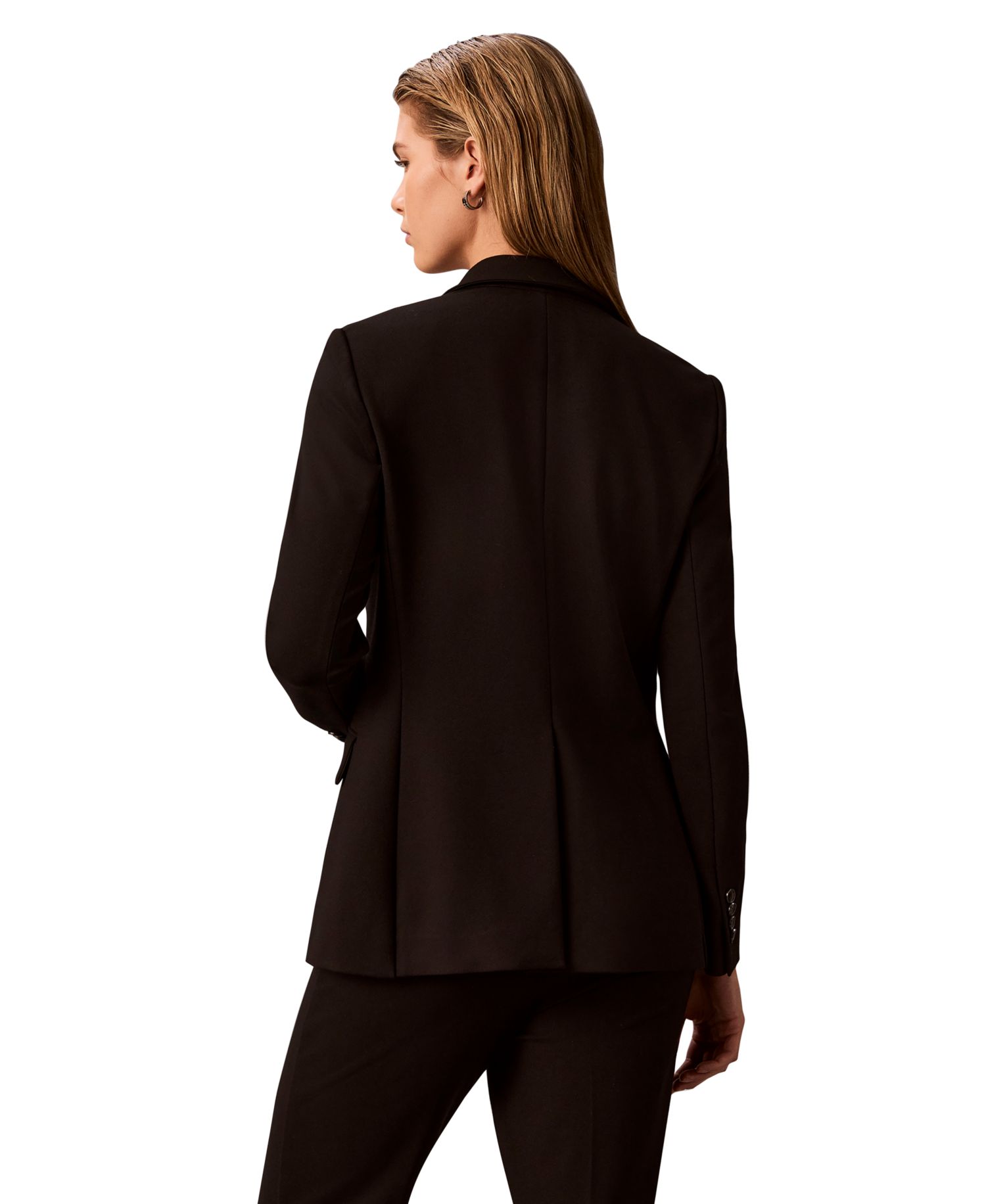 Women's Notch Collar One-Button Jacket