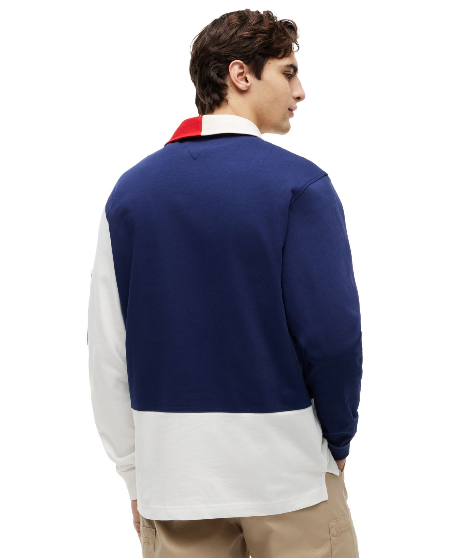 x U.S. SailGP Men's Color-Block Regular-Fit Rugby Shirt