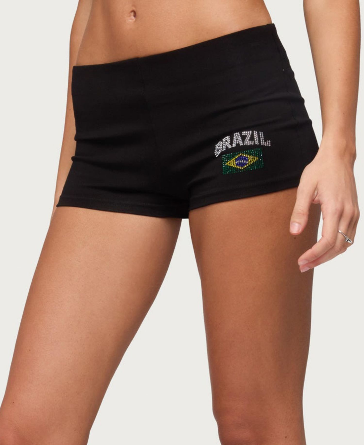 Women's Brazil Rhinestone Low Rise Shorts