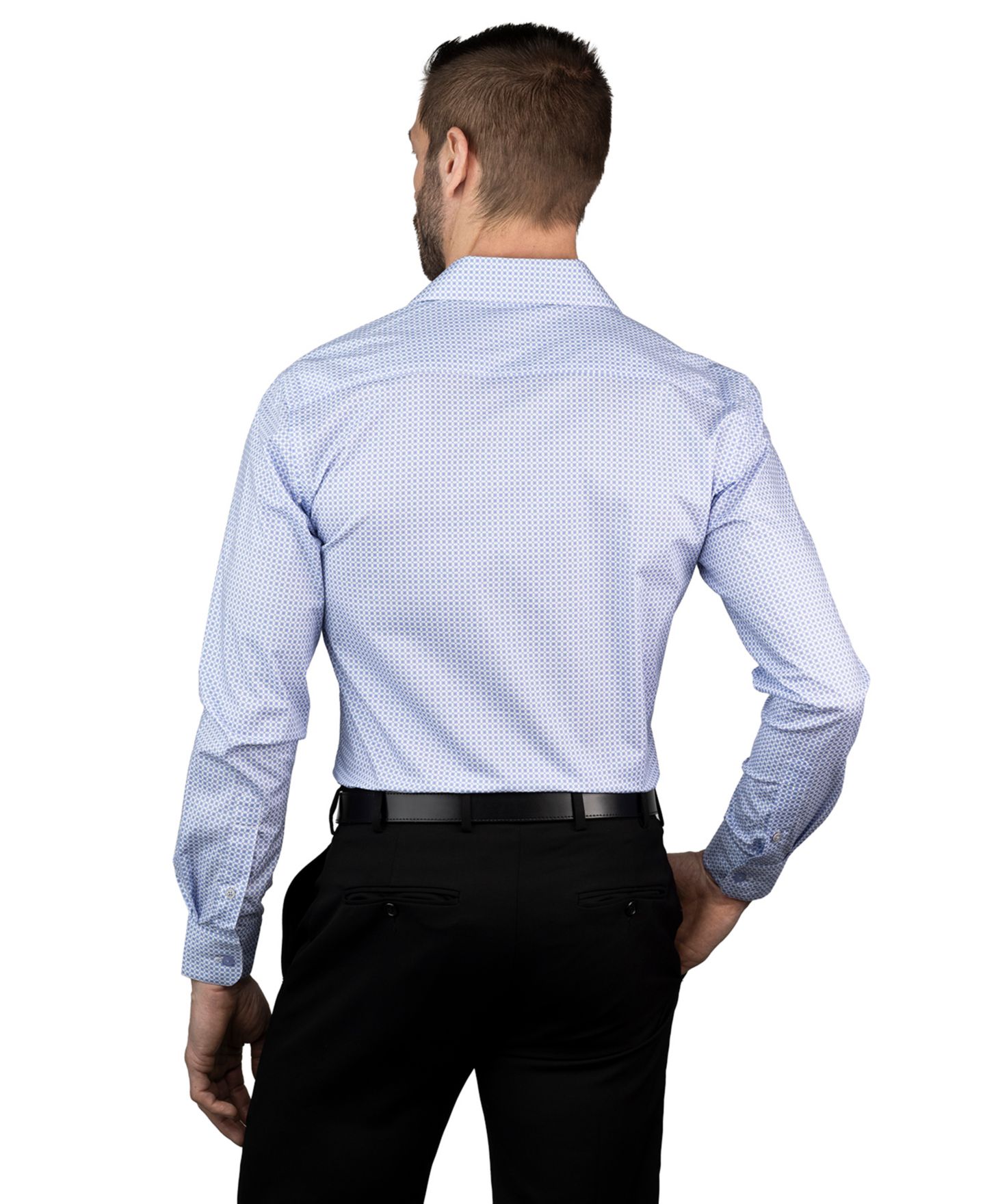 Мужская рубашка Ben Sherman Slim Fit Dress Shirt, цвет: Синий — фото 3