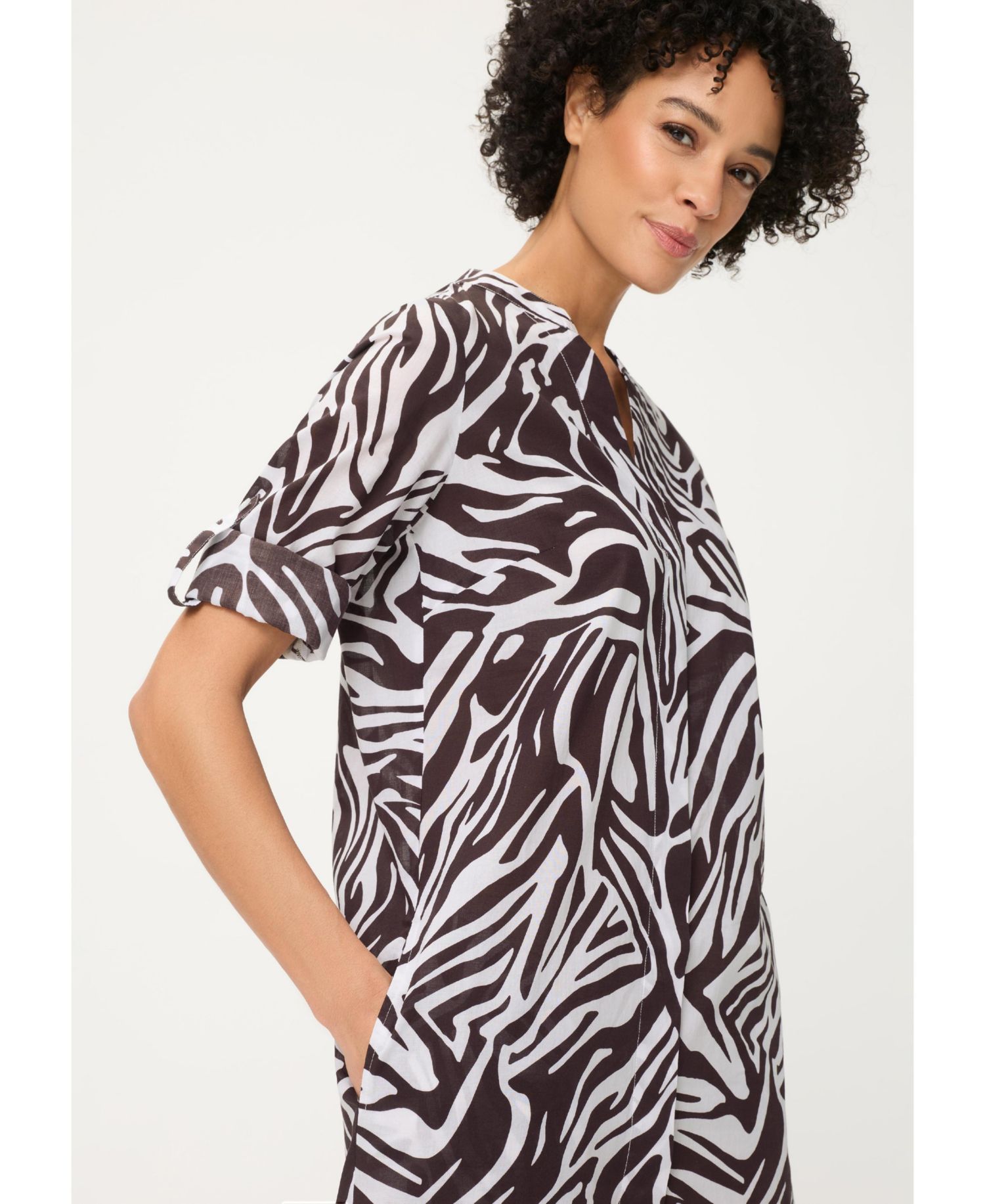 Women's Modern Animal Tunic Shirt Dress