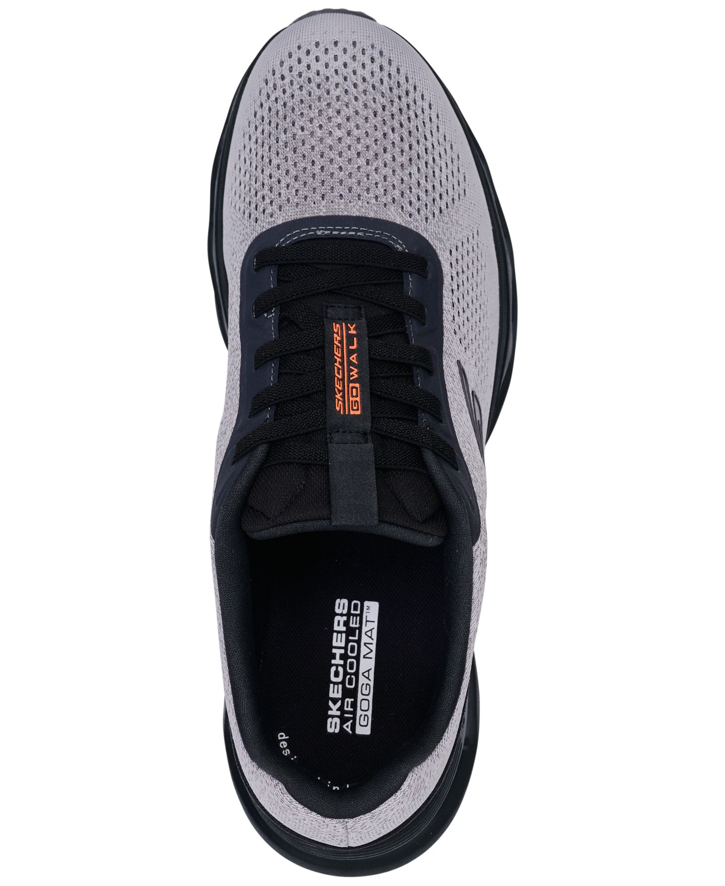 Мужские кроссовки Skechers GO Walk Glide-Step 2.0 - Vic Walking, цвет: Серый / Чёрный — фото 3