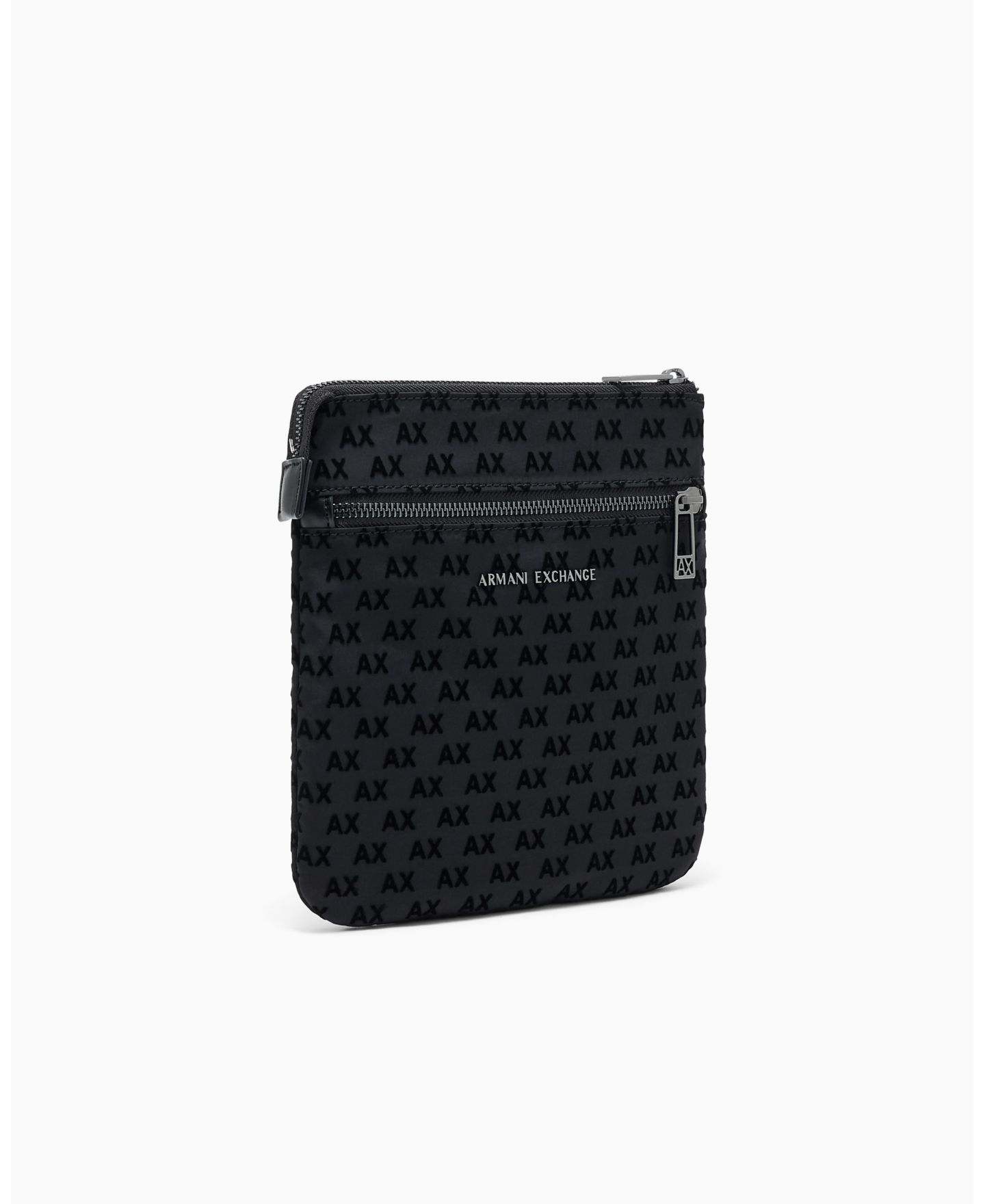 Мужская сумка A|X Armani Exchange Flocked Flat Crossbody, цвет: Чёрный — фото 3