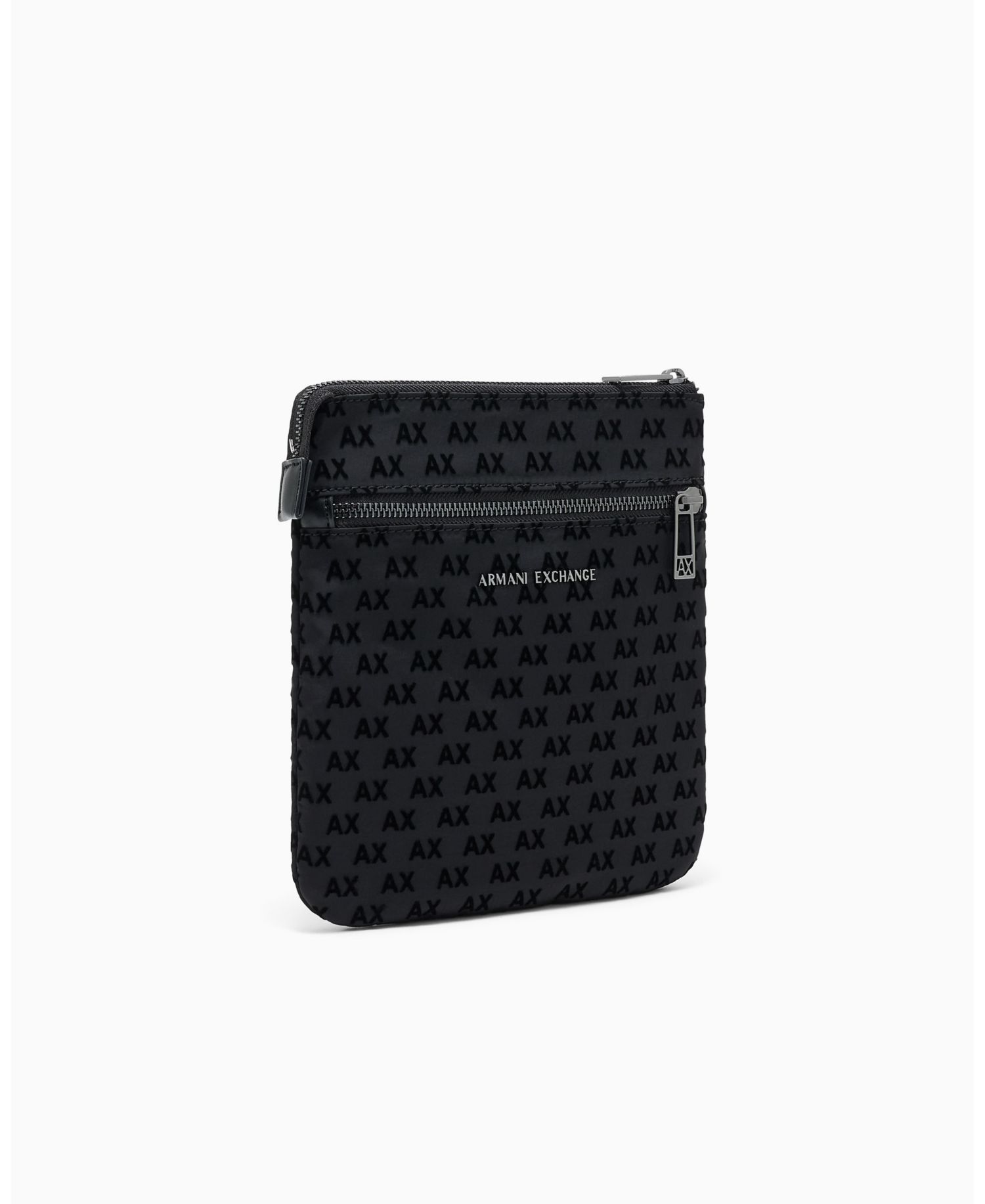 Men's Flocked Flat Crossbody