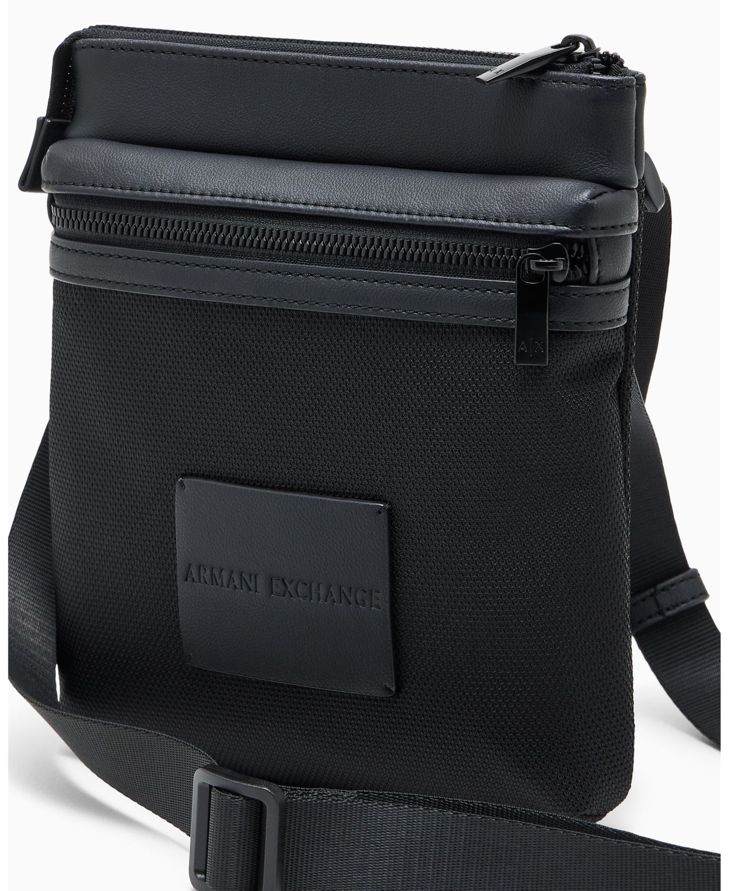 Мужская сумка A|X Armani Exchange James Flat Crossbody, цвет: Чёрный — фото 5