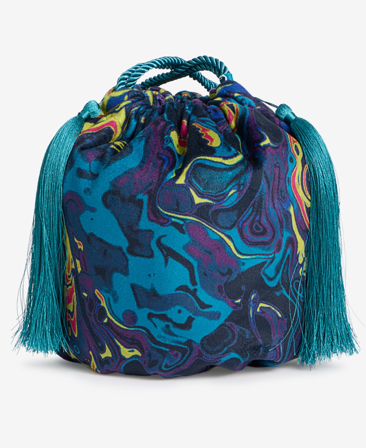 Velvet Drawstring Handbag