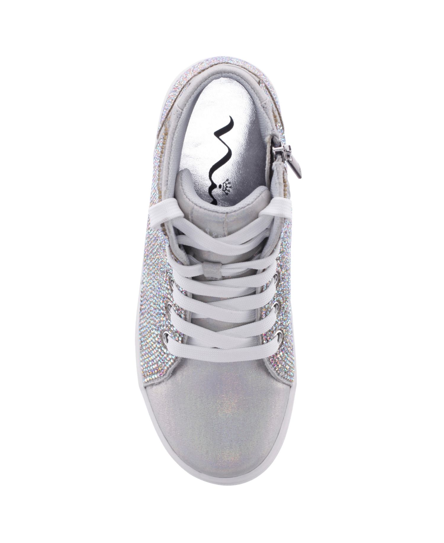 Girls Side Zip High Top Athletic Shoes