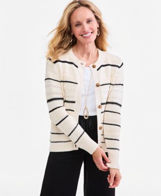 Women's Button-Front Cardigan Sweater