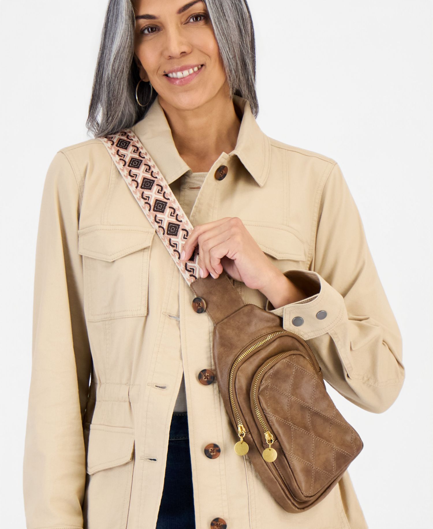Diamond Quilted Sling Bag