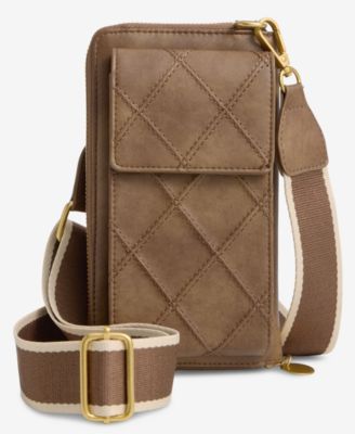 Diamond Quilted Phone Crossbody Bag