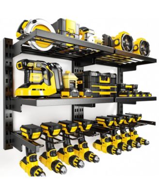 Power Tool Organizer Wall Mount Heavy Duty Drill Holder Garage Storage Rack