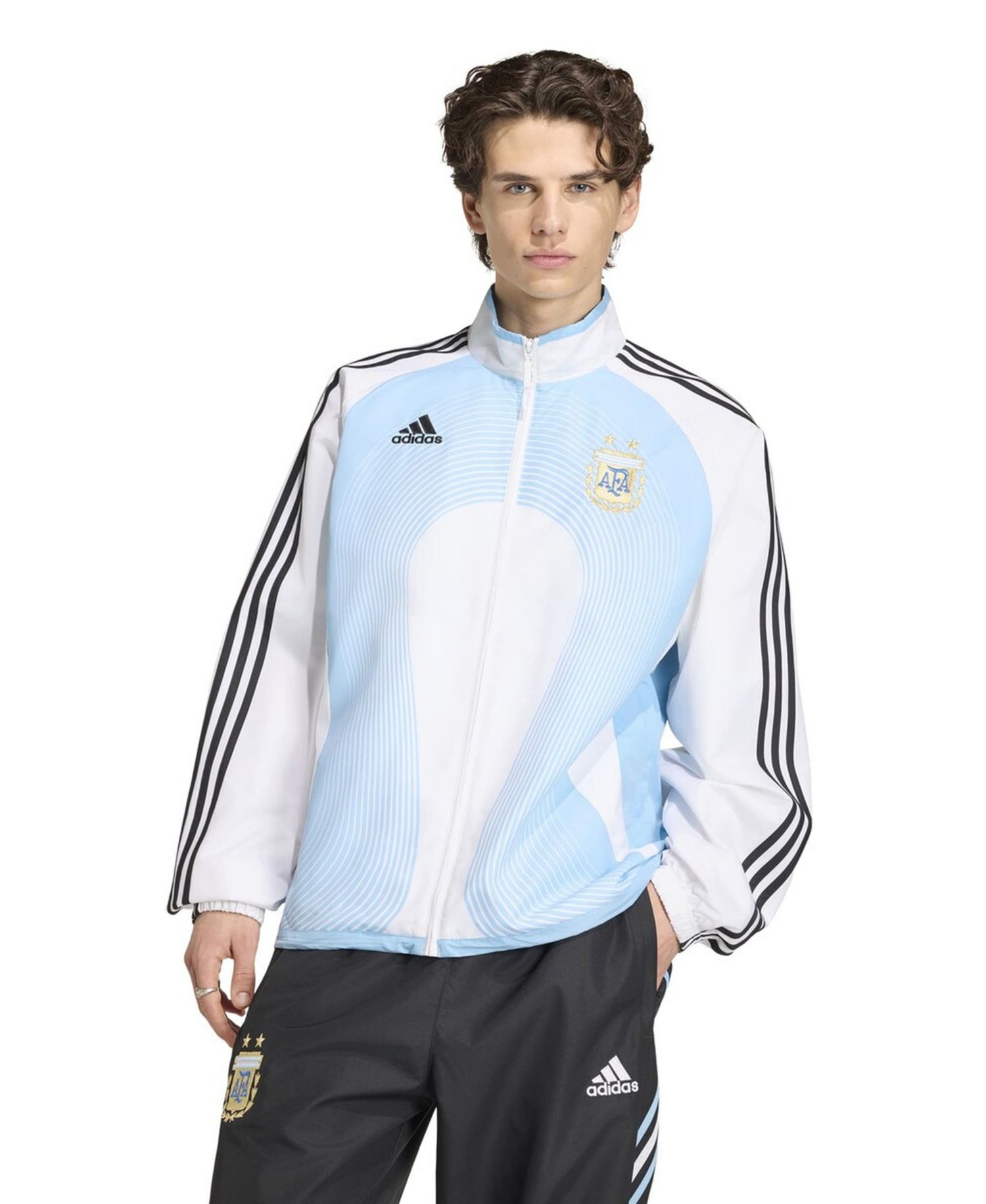 Men's White Argentina National Team 2006 Bringback Full-Zip Track Jacket