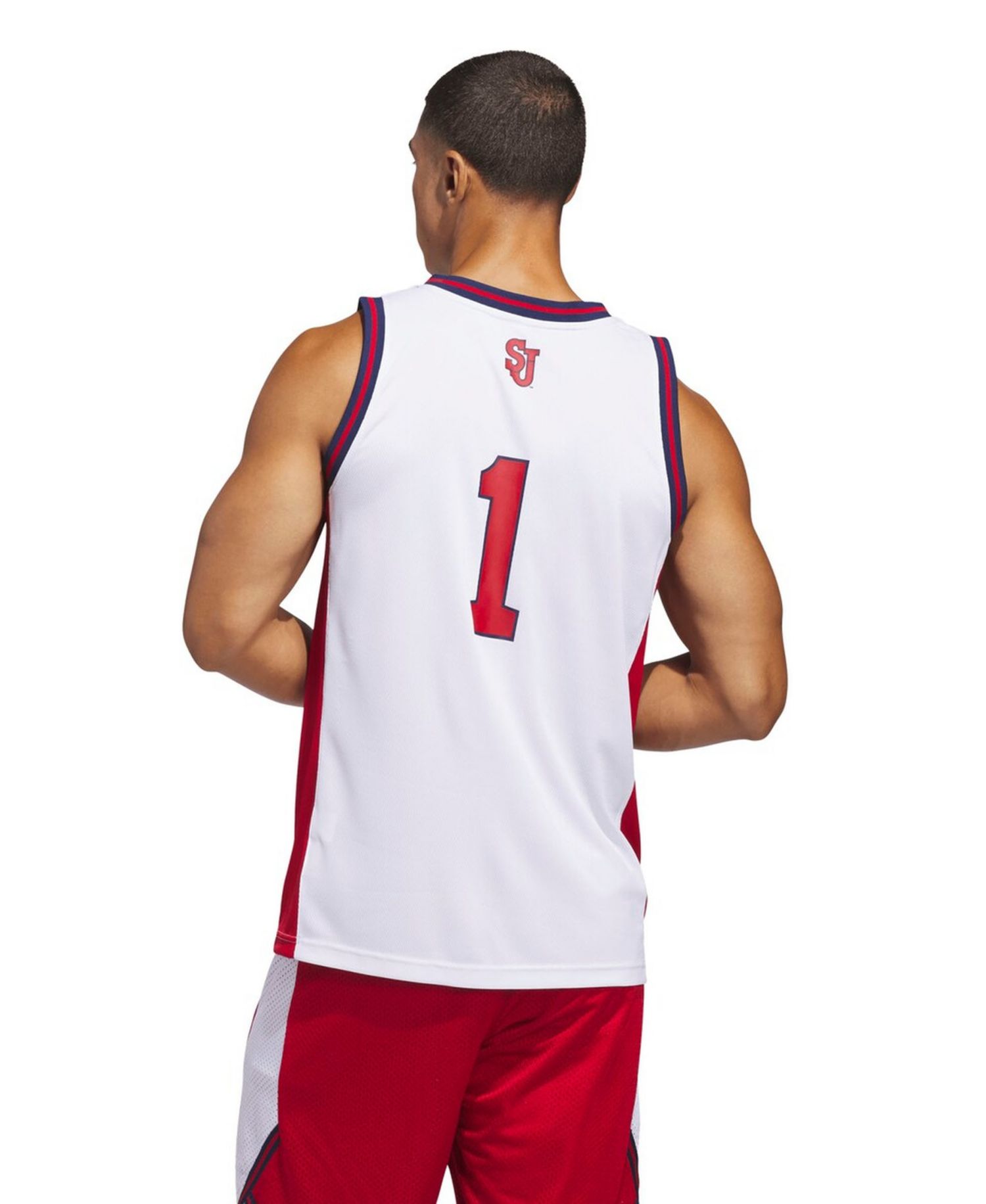 Men's White St. John's Red Storm Home Replica Basketball Jersey