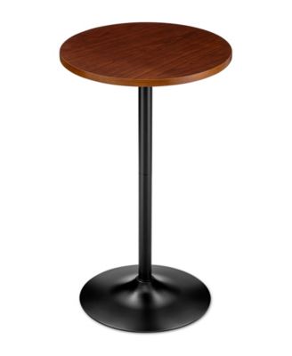 Modern 39.5" Metal Round Bar Table
