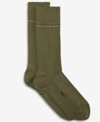 Men's Ribbed Dress Socks, 2-Pack