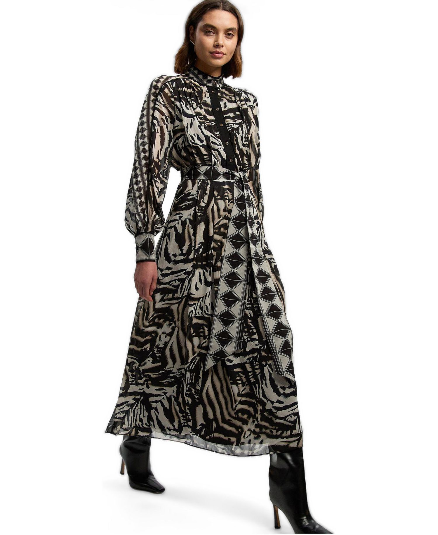 Women's Animal Print Maxi Dress