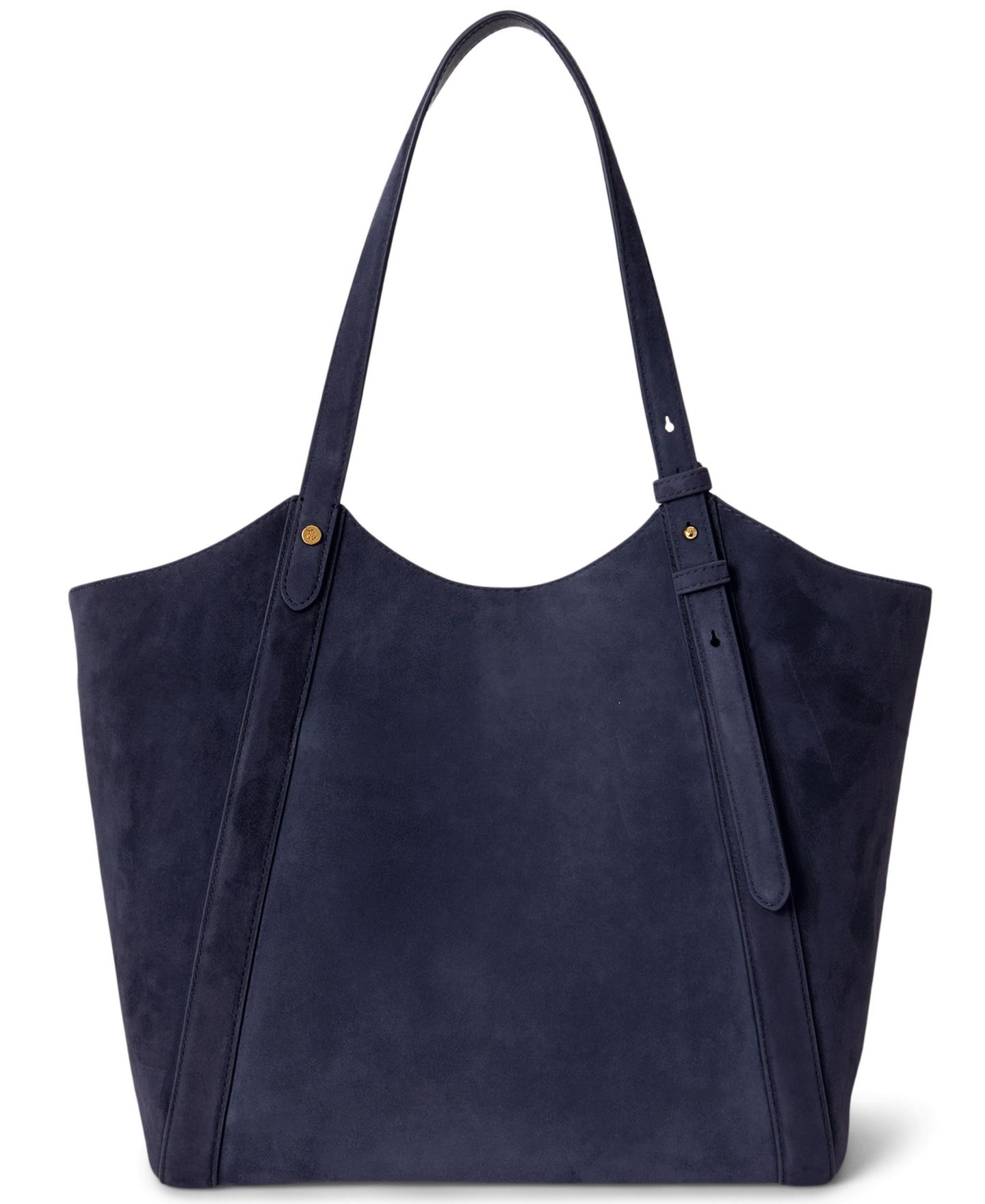 Женская сумка Lauren Ralph Lauren Tasha Extra-Large Suede Tote Handbag, цвет: Тёмно-синий — фото 3