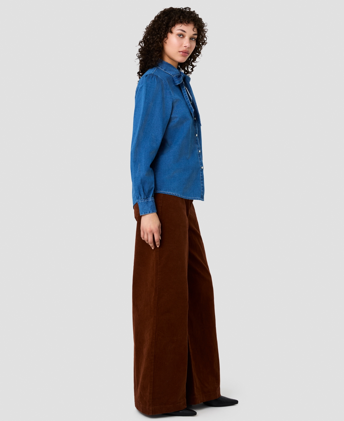French Connection Women's Collared Button-Front Top