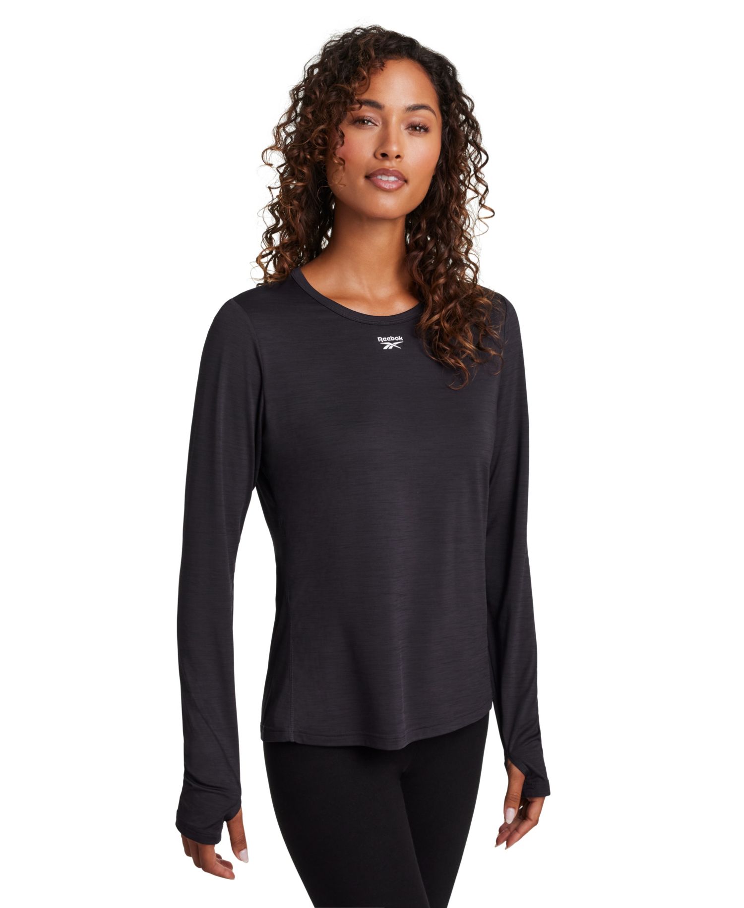Women's Marled Performance Long-Sleeve Training Top