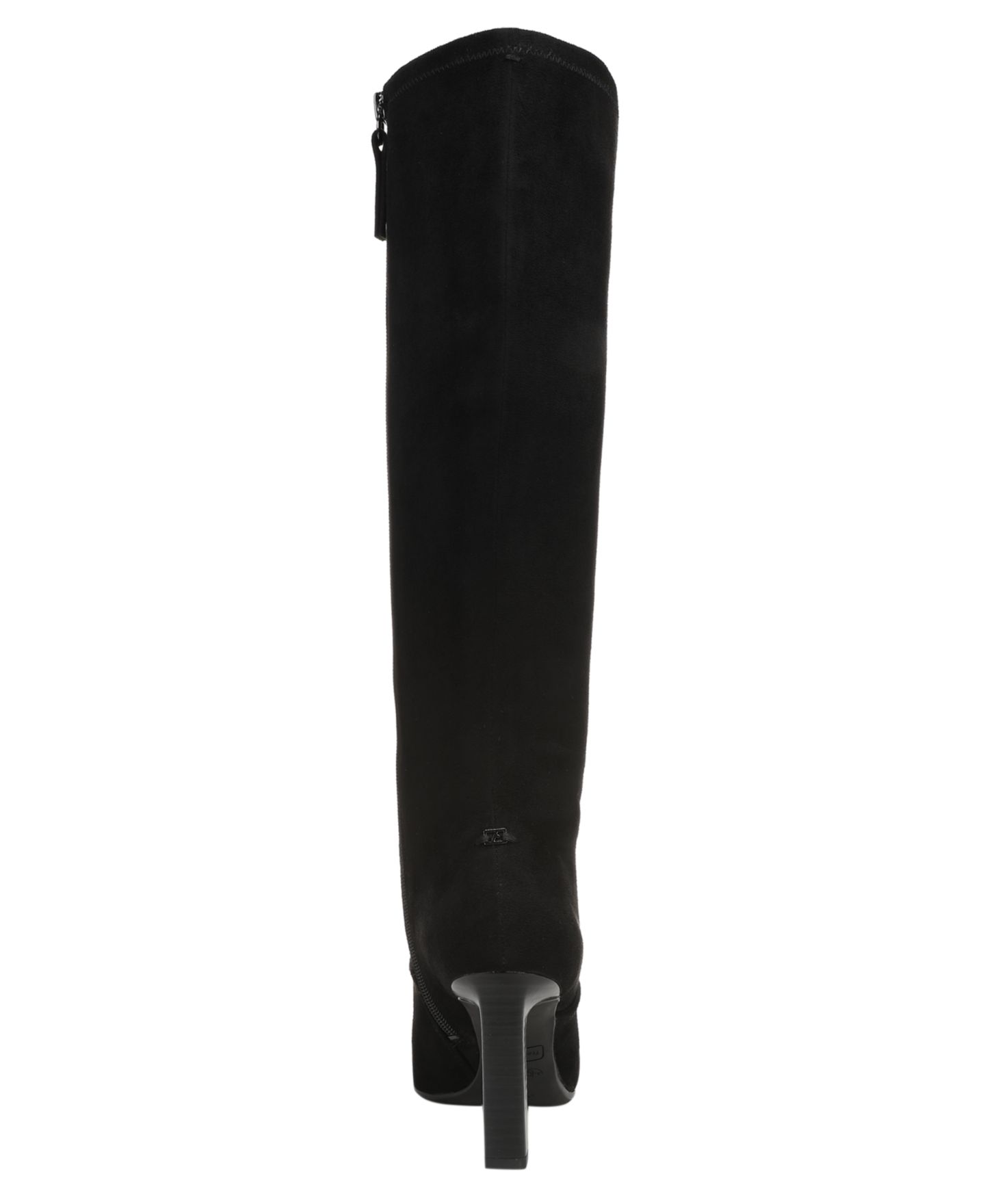 Женские ботинки Franco Sarto Damiana Square Toe Zip Tall, цвет: Чёрный искусственный замшевый — фото 3