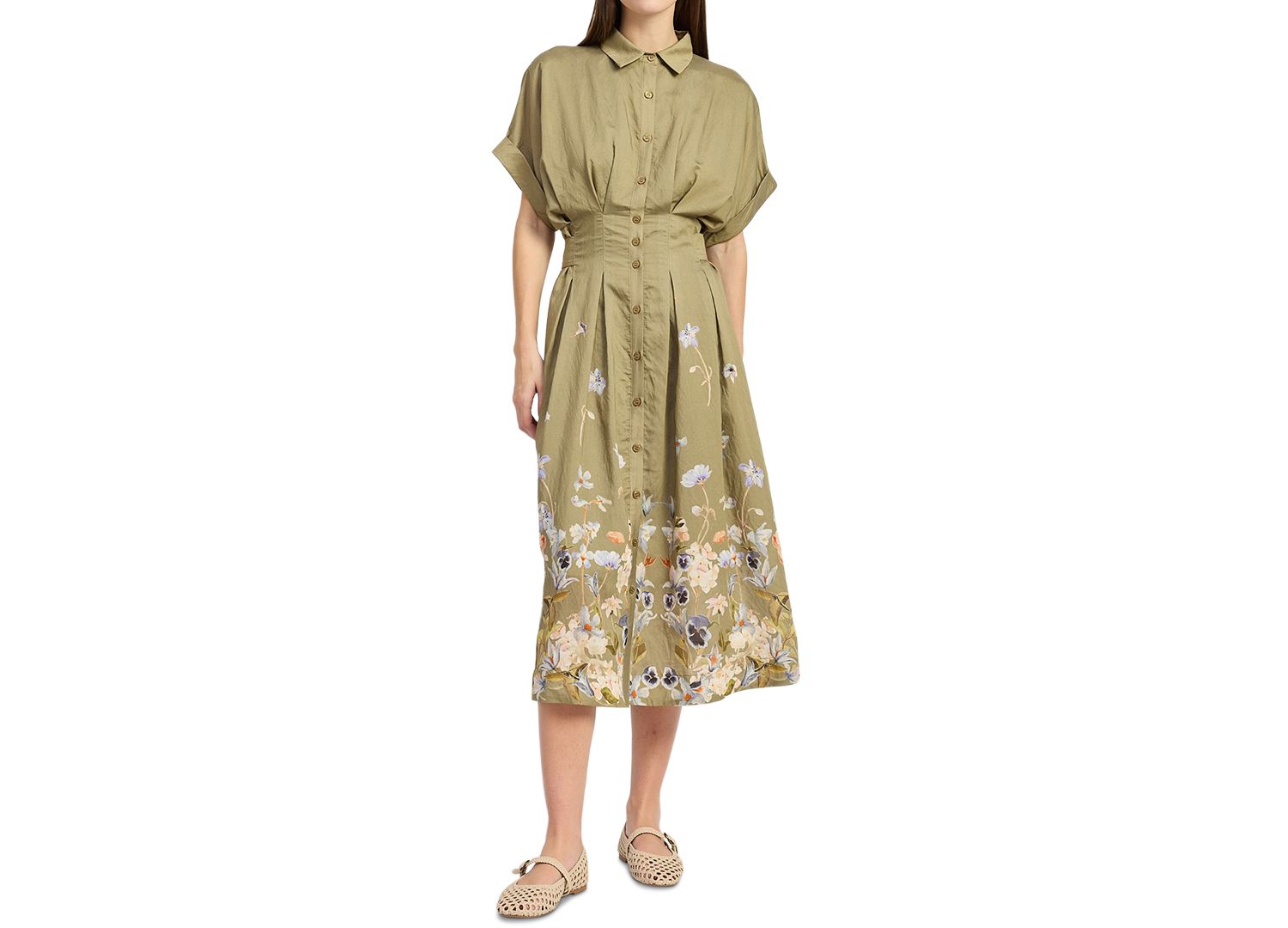 Women's Yvette Short-Sleeve Midi Dress