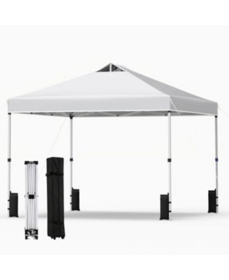 10 x 10 Feet Commercial Pop Up Canopy Tent with One-Hand Center Lock