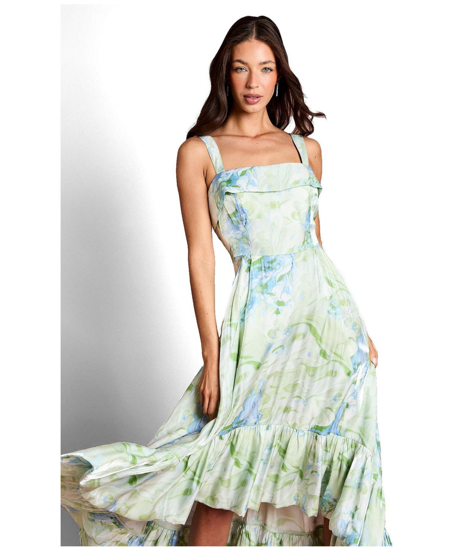 Women's Organza High Low Maxi Dress