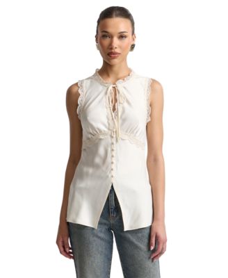 Women's Keyhole Cutaway Empire Top