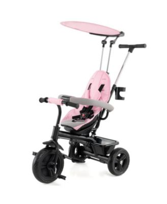 Foldable 7-in-1 Baby Tricycle Stroller with Adjustable Canopy
