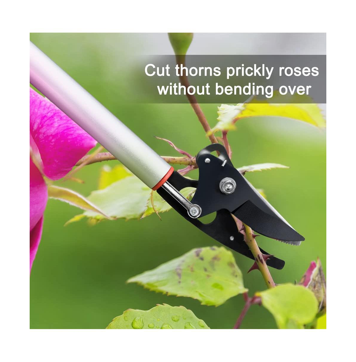 Xdovet Cut Hold Pruner Long Reach Rotating Head Garden Trimmer