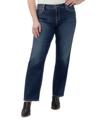 Plus Size Elyse Comfort Fit Straight Jeans