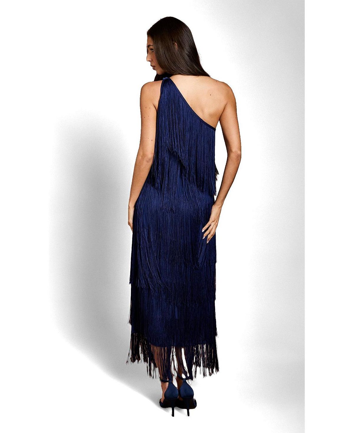 Coast Women's Asymmetric Fringe Maxi Dress view 3 — MAYCSS fashion products