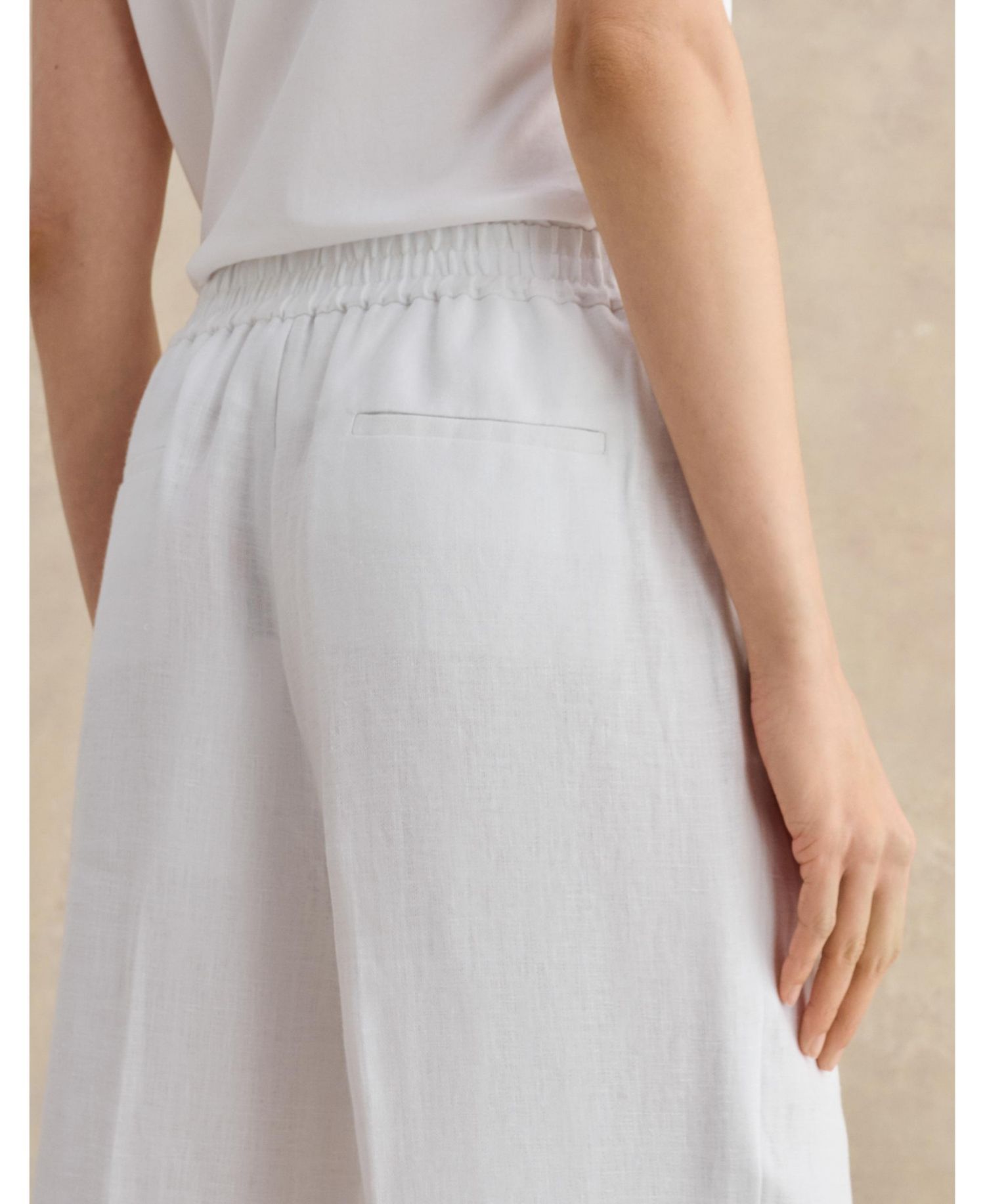 Women's Alessia High-Waist Linen Trousers