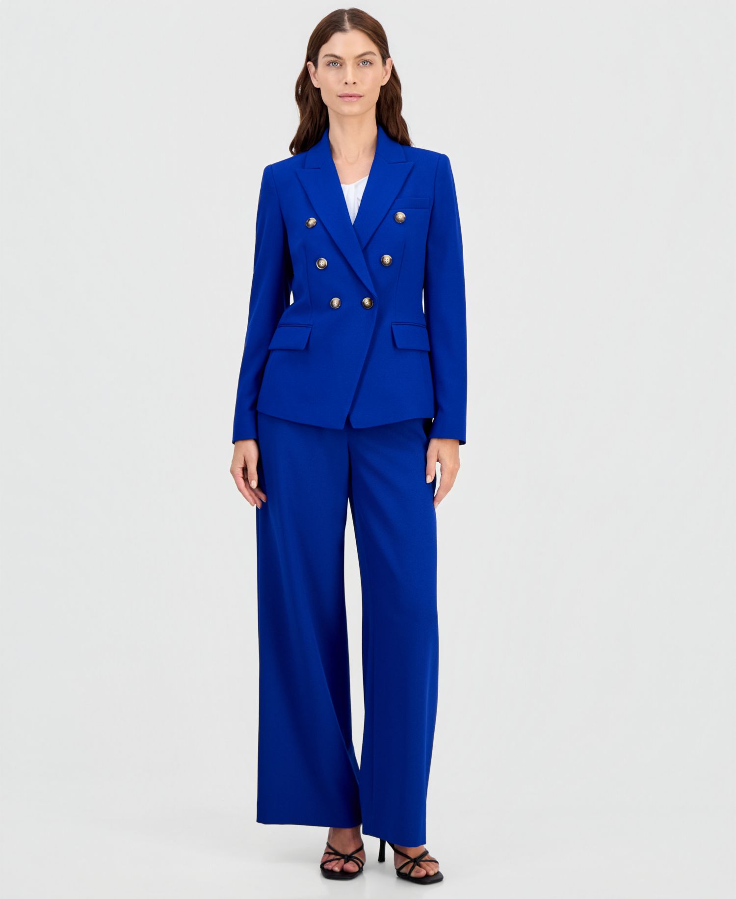 Women's Faux Double-Breasted Blazer