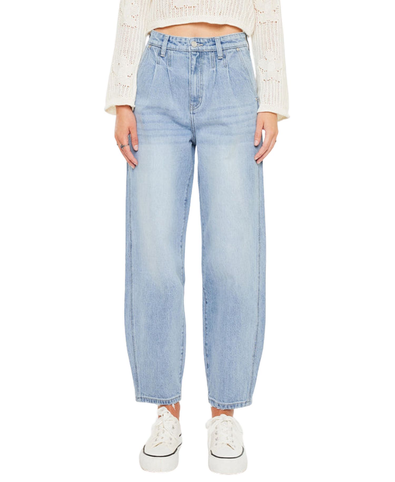 Women's Rea Ultra High Rise Tapered Wide-Leg Jeans