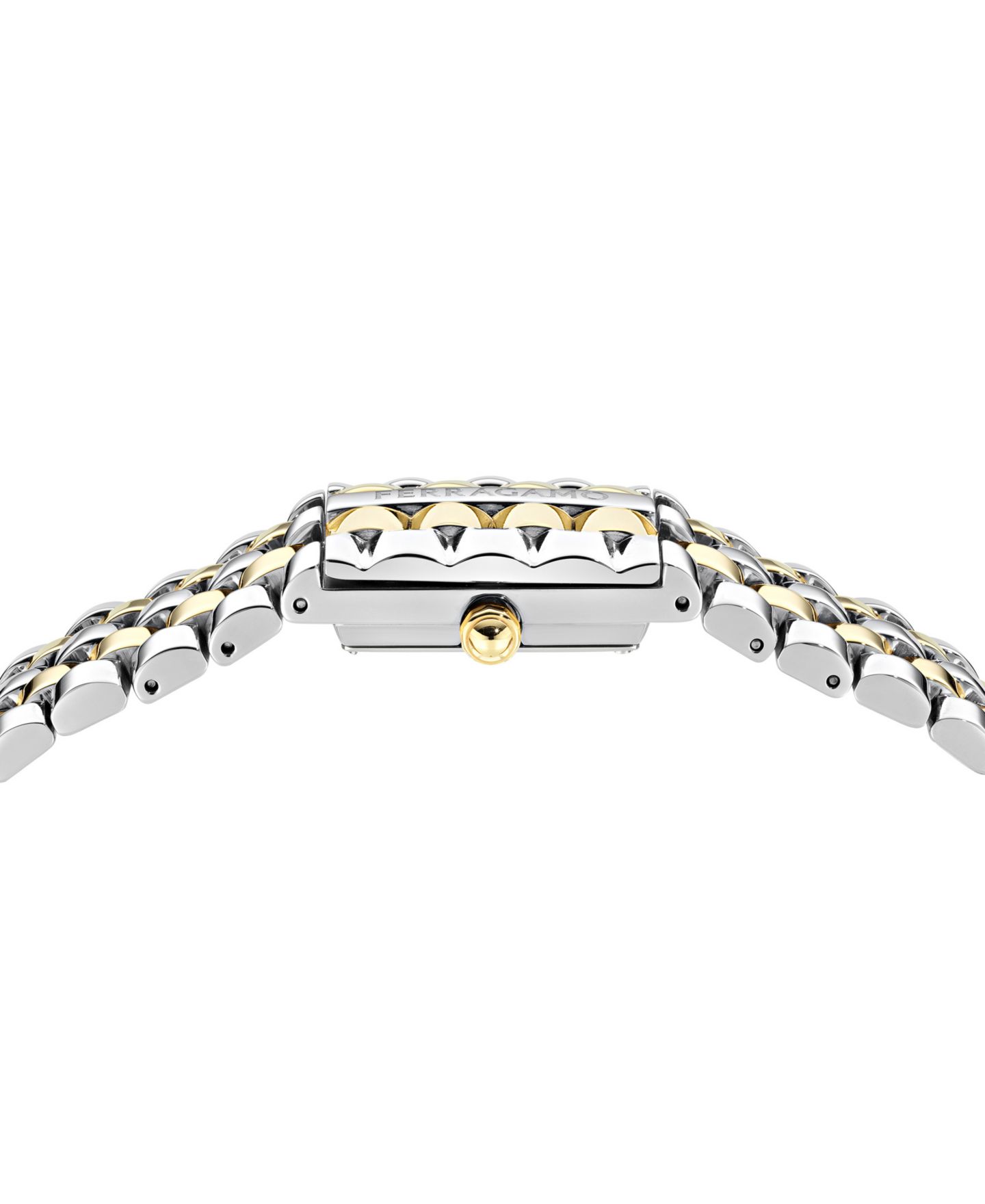 Женские часы Ferragamo Duo Mini Two-Tone Stainless Steel Bracelet Watch 18.5mm x 20mm — фото 3