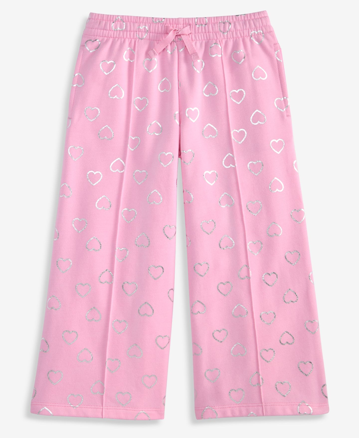 Брюки Epic Threads Metallic-Heart Sweatpants для девочек, цвет: Bonbon — фото 1