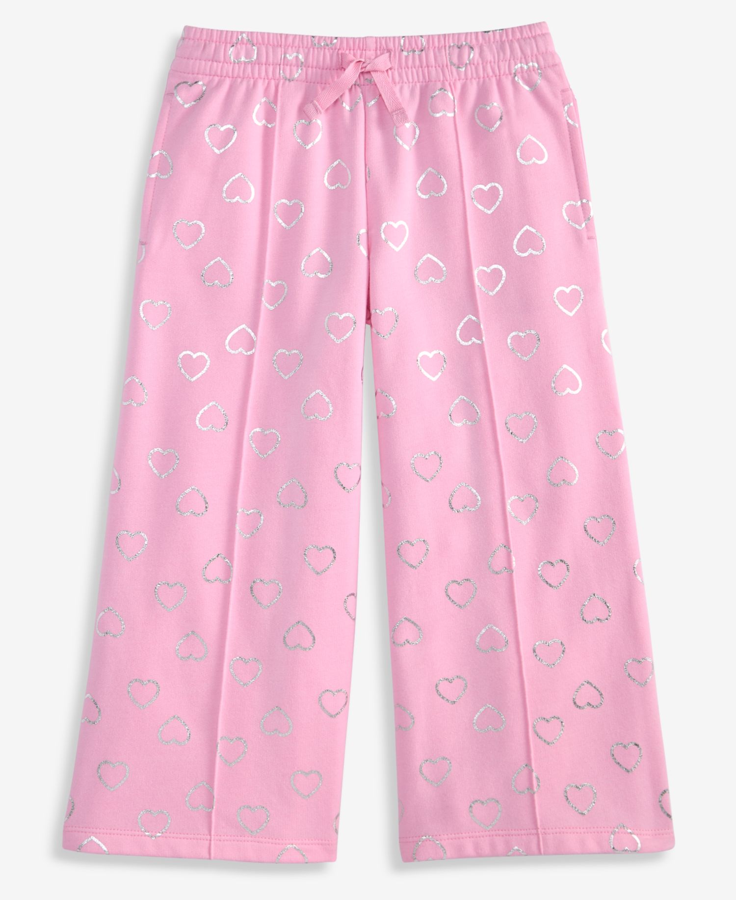 Girls' 12M-5T Metallic-Heart Sweatpants