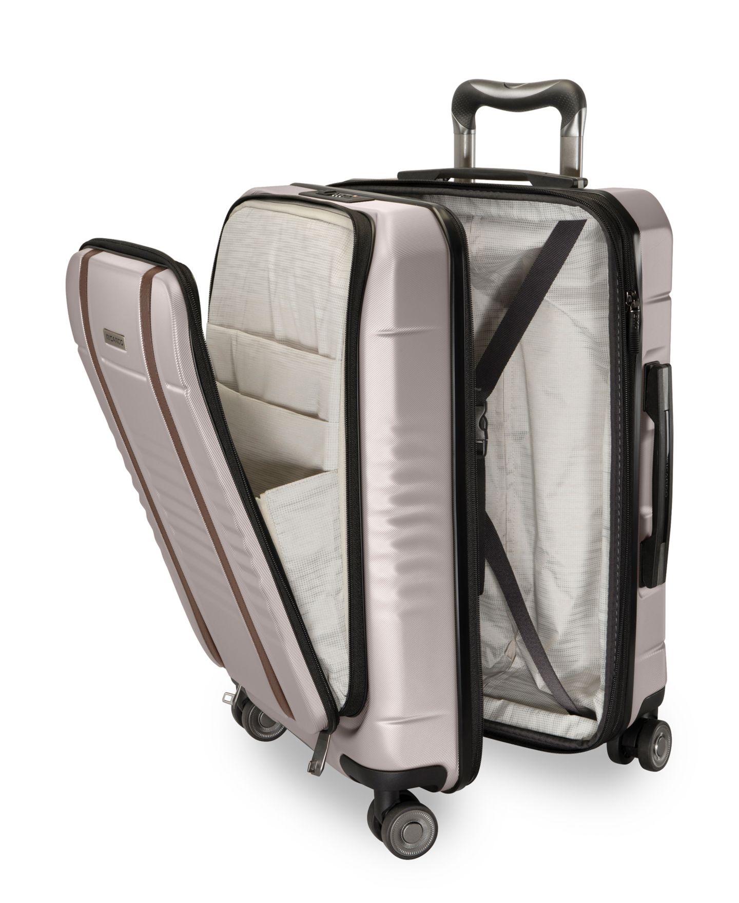 Чемодан Ricardo Cabrillo 4.0 Carry-On with FastAccess Front Pocket Spinner Suitcase, цвет: Сливочный кремовый — фото 6