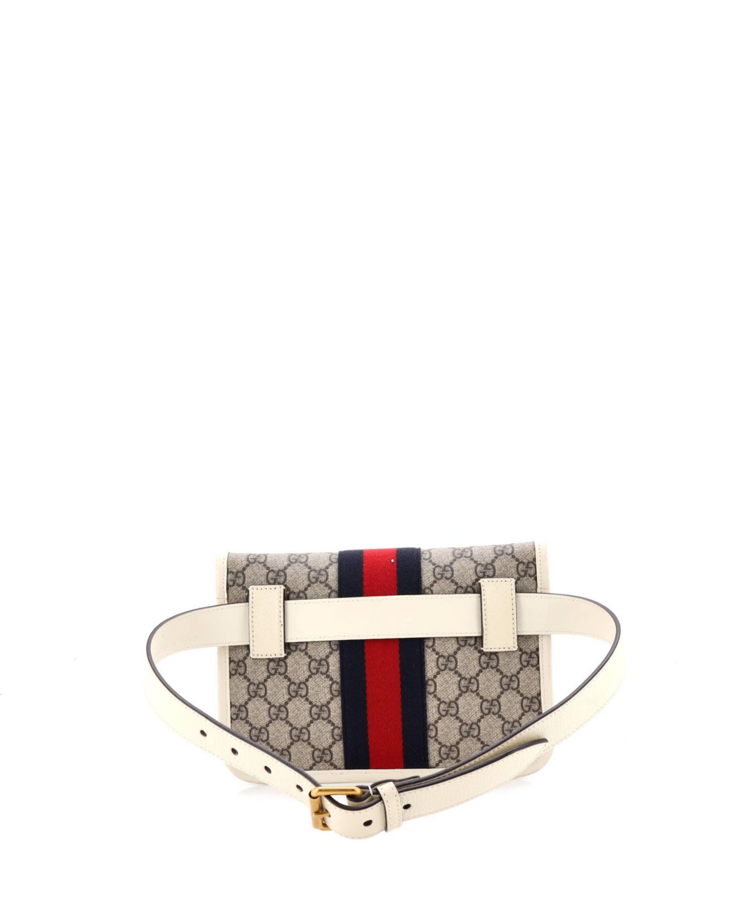 Ophidia Flap Belt Bag GG Coated Canvas with Leather