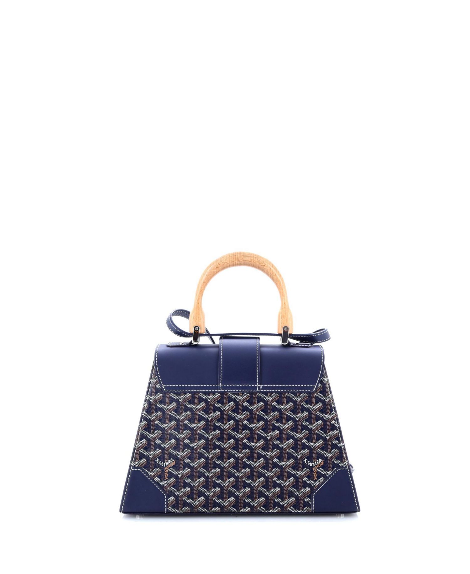 PM Saigon Top Handle Bag Coated Canvas with Leather