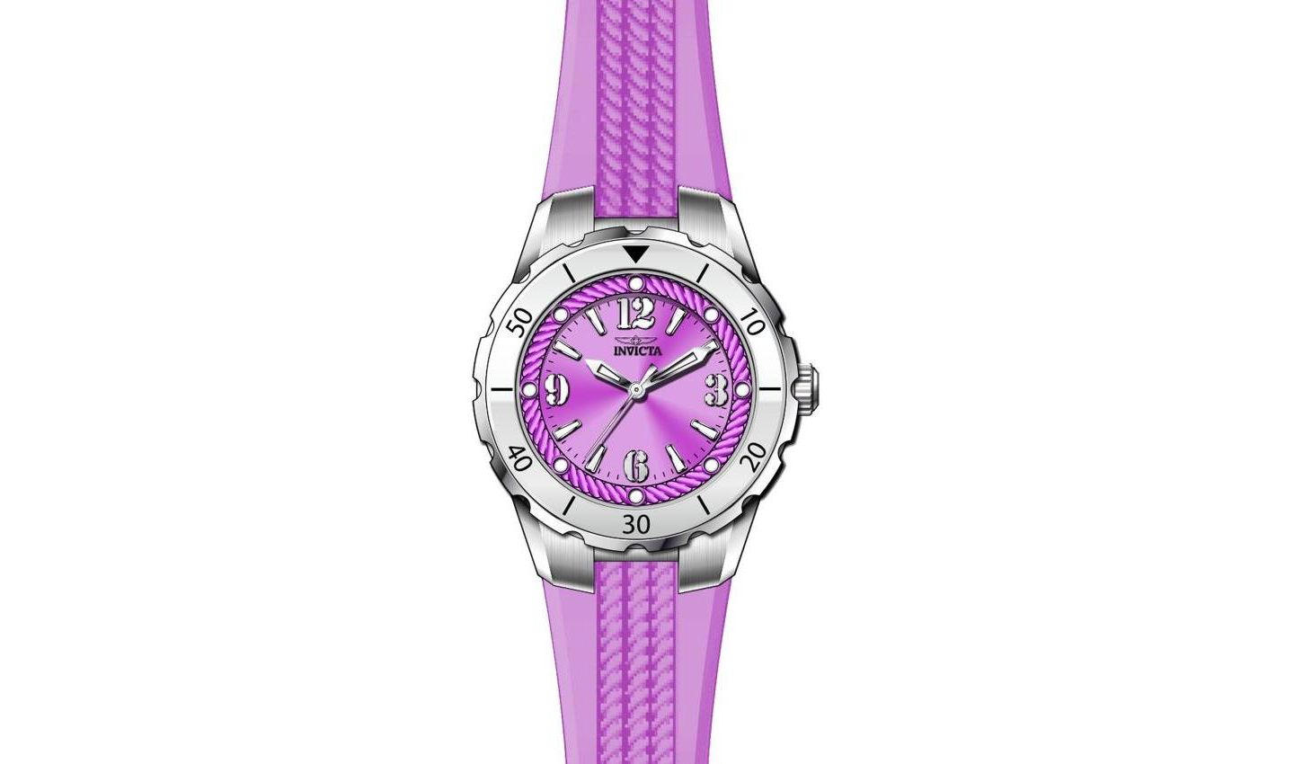 Женские часы Invicta Angel Quartz Hand Dial, цвет: Фиолетовый — фото 2