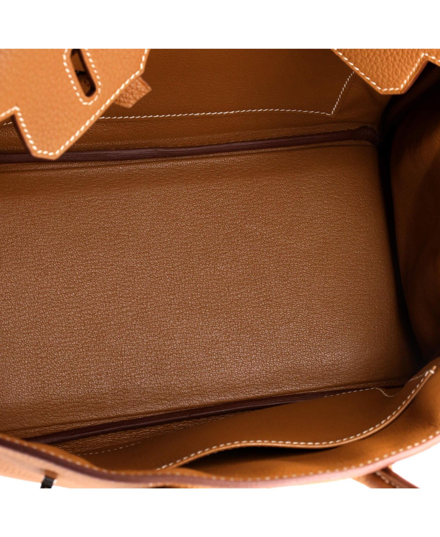Birkin 25 Handbag Brown Togo with Palladium Hardware
