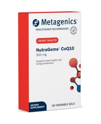 NutraGems CoQ10 300 Milligram High Absorption Antioxidant Supplement Supports Heart Health, Energy Production and Cellular 30 Chewable Gels