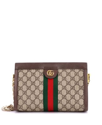 Small Ophidia Chain Shoulder Bag GG Coated Canvas